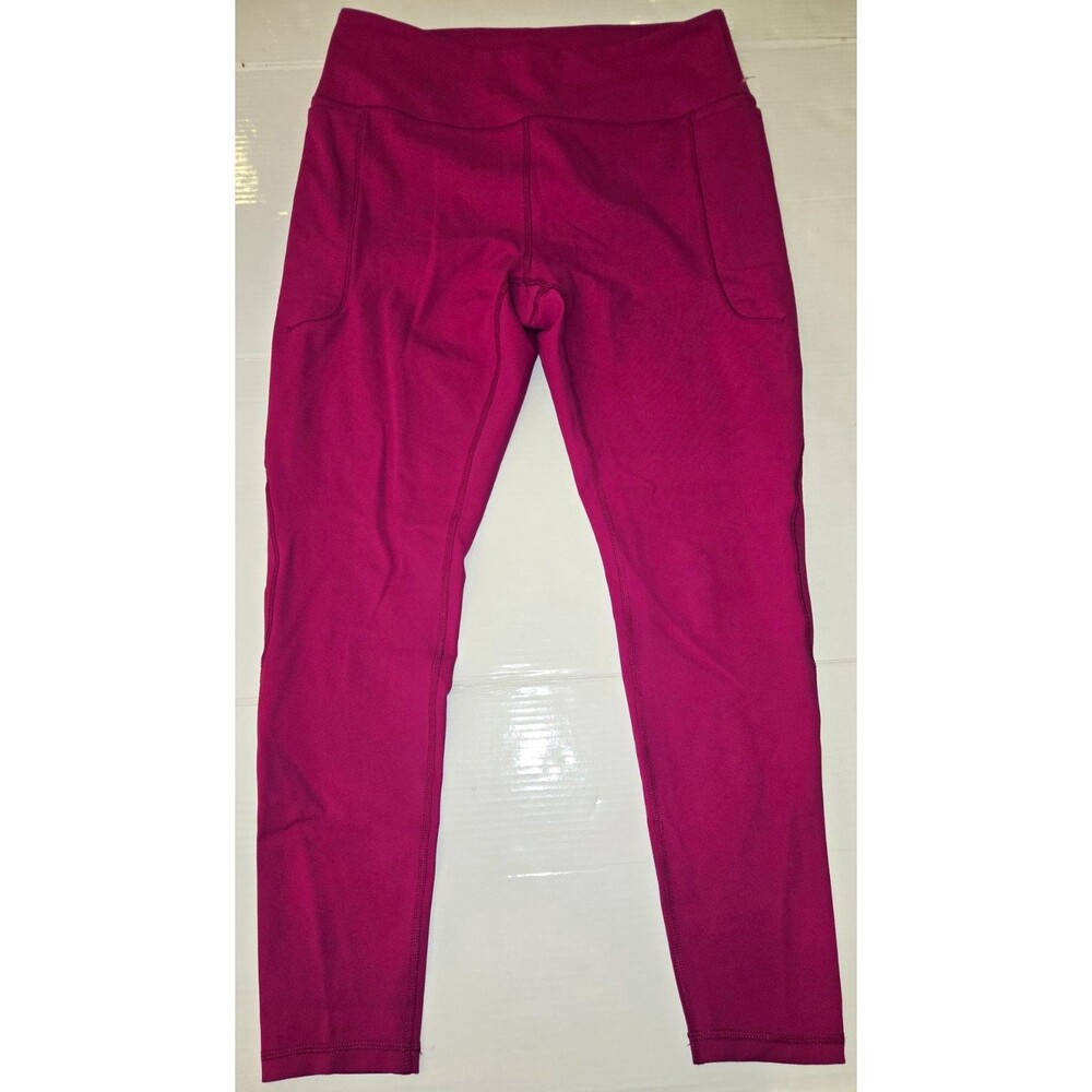 Spyder Active Women’s Large Pink Fuchsia Leggings High Rise Yoga Workout Pants